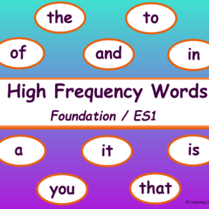 Sight Words Set 1 - Foundation / Early Stage 1.