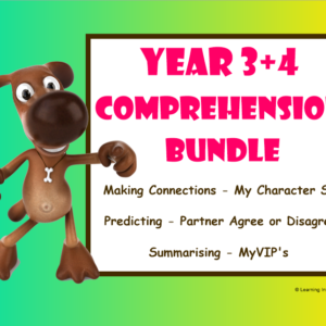Working with the Super Six - Comprehension Bundle - Making Connections, Predicting, Summarising - Year 3+4