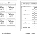Mathematics – Use Equal Sign to Record Equivalent Number Sentences – Year 1 - Image 2