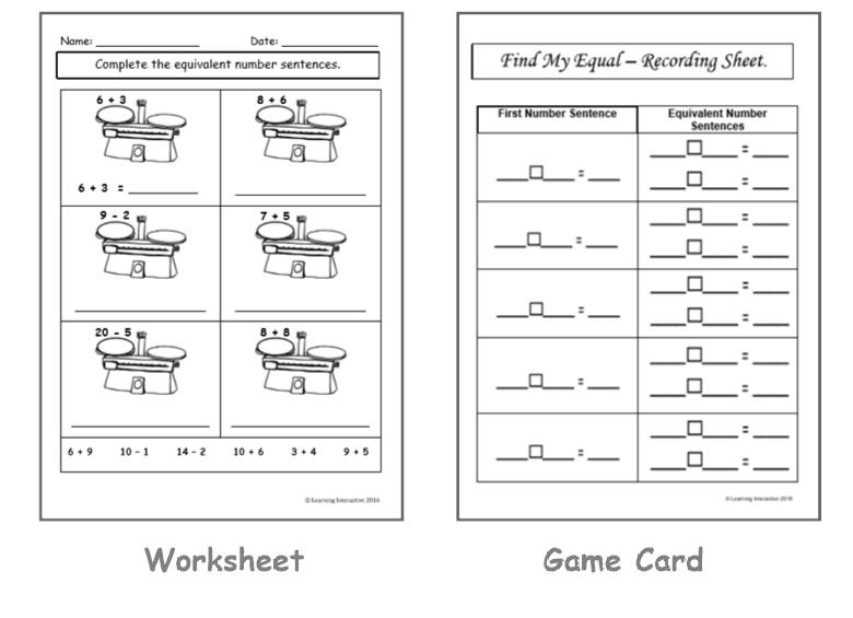 mathematics-use-equal-sign-to-record-equivalent-number-sentences