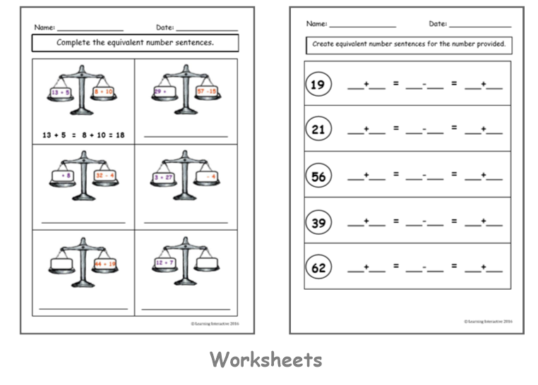 mathematics-use-equal-sign-to-record-equivalent-number-sentences